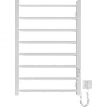 Radiador toallero eléctrico de bajo consumo HYGGE FAMILY modelo LEEDS 770x530 mm color blanco mate