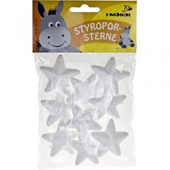 i-mondi® Estrellas de porex, 9 piezas, diámetro: 50 mm