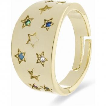 Anillo Luxenter Etav con Circonita Brillante acabado en oro amarillo de 18K