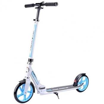 Umit Rider Patinete de Aluminio, Juventud Unisex, Blanco/Azul, Mediano