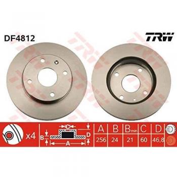 TRW Automotive AfterMarket DF4812 Brake Disc