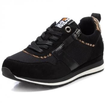Zapatilla Deportiva de Mujer Refresh 172328 Negra con Cremallera Lateral, Talla 37
