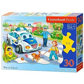 Puzzle Castorland Camino a la Escuela de 30 Piezas