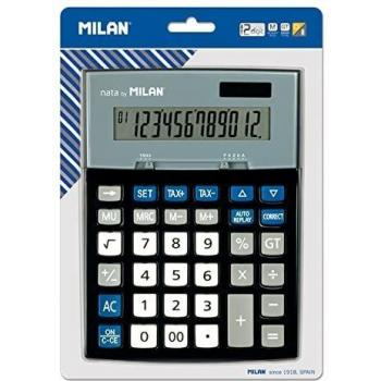 Calculadora de sobremesa Negra MILAN 12 dígitos