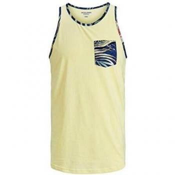 Camiseta JACK&JONES Hombre S Amarillo 12171984 JORELI Organic Tank Top