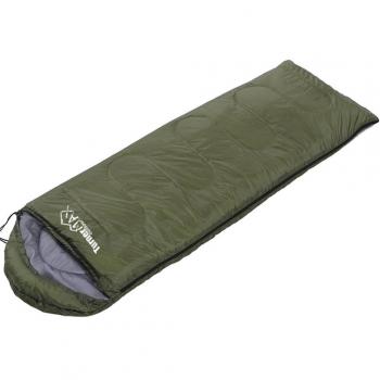 TurnerMAX – Saco de dormir al aire libre para un adulto que va de excursión, camping, envuelta en una bolsa impermeable de cierre rápido, verde
