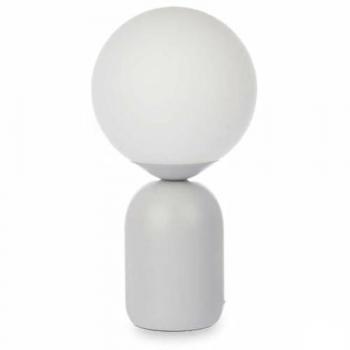 Lámpara de mesa Bola 40 W Cerámica Blanco Gris 15 x 28,5 cm (4 Unidades)
