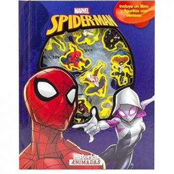 Spider-Man. Historias animadas: Incluye un libro y figuritas con ventosa