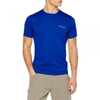 Columbia Zero Rules, Camiseta de manga corta, Hombre, Azul, Talla XL