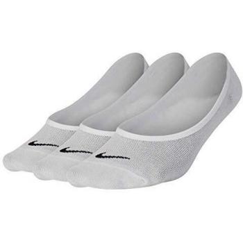 NIKE W NK Everyday LTWT Foot 3Pr-New Calcetines, Mujer, Blanco/Negro, M
