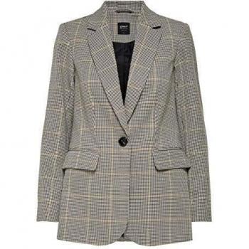 Only Willa Blazer Cuadros 15181360 para Mujer 40 Beige