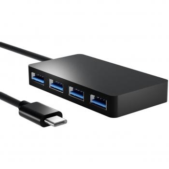BlueBeach® USB 3.1 Tipo C a 4 Puertos USB 3.0 HUB Tipo-C Adaptador de Convertidor para Dispositivos USB-C Type C