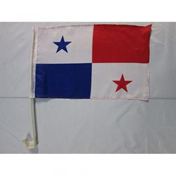 AZ FLAG Bandera de Coche de PANAMÁ 45x30cm - BANDERINA para Auto PANAMEÑA 30 x 45 cm