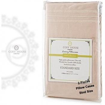 Cosy Casa 100% de alta calidad suave y sedosa doble cepillado microfibra almohada sets-1500 Collection 2 Piezas set-wrinkle libre y manchas hipoalergénico mejor fundas de almohada