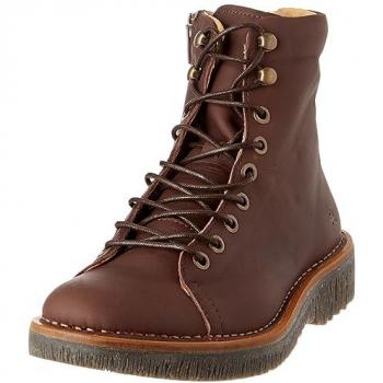 El Naturalista N5572 Volcano - Botines de mujer de piel con cierre de cordones, color marrón, talla 41 EU, altura del tacón entre 3 a 5 cm, con cremallera y estilo casual