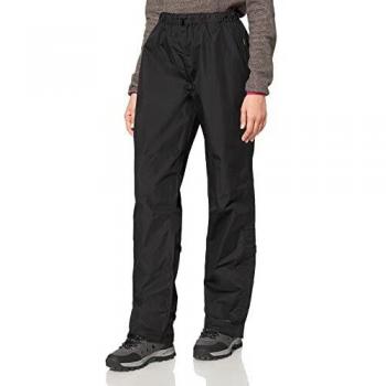 Vaude Women's Fluid Waterproof Pants - Black Size 48