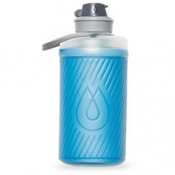 Botella Blanda Hydrapak Flux 750ml Azul, capacidad de 750 ml, material flexible y ligero, diseño plegable para facilitar el transporte, tapa a prueba de fugas, compatible con sistemas de hidratación
