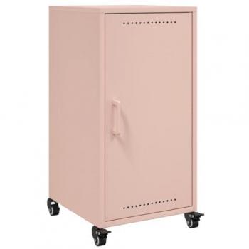 Aparador de acero laminado en frío rosa 36x39x72 cm Vidaxl Rosa