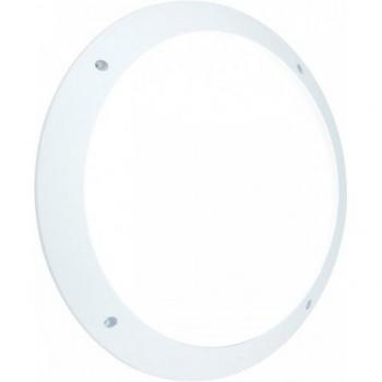 Aplique de exterior LED Seran de Saxby Lighting, 1 luz, color blanco mate con textura, material de policarbonato, difusor ópalo, grado de protección IP65
