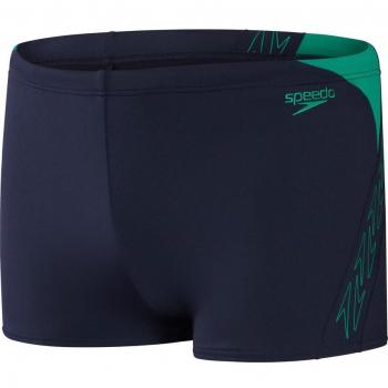 Bañador de hombre Speedo Hyper Boom Splice Aquashort azul oscuro verde turquesa - Talla 38