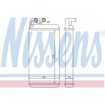 Radiador de calefacción NISSENS 70220 con características de alto rendimiento, diseño compacto, fácil instalación y compatibilidad con múltiples modelos de vehículos