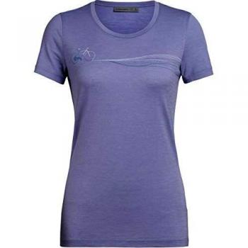 Icebreaker 150 Tech Lite - Camiseta de manga corta para mujer, primavera/verano, Mujer, color Orchid., tamaño large