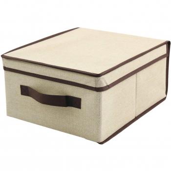 Galileo Casa Organizer & Beauty Caja con Tapa, Tnt, Marfil, 33 x 27 x 16 cm.