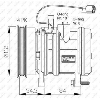 Compresor de aire acondicionado NRF 32368G