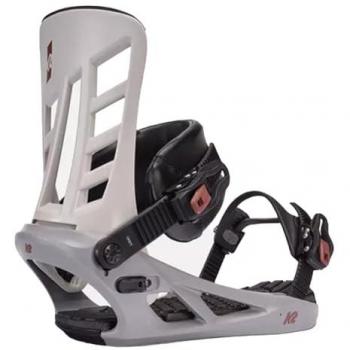K2 Indy Grey XL - Fijación de Snowboard para hombre, talla XL, color gris