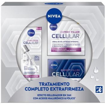 NIVEA Pack Cellular Expert Filler - Tratamiento completo extrafirmeza con Crema de día FP30, Crema de noche y Sérum pipeta