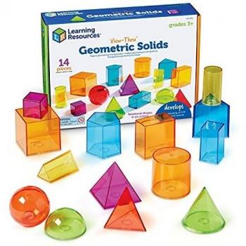 Learning Resources- Formas geométricas Transparentes View-Thru, Color