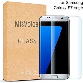 Samsung Galaxy S7 Edge Protector de Pantalla, MisVoice 3D Full Coverage Protector de Pantalla para Samsung Galaxy S7 Edge Cristal Vidrio Templado Premium 3D Touch Compatibles Galaxy S7 Edge Film Cristal Templado Superior de Película Empaquetado al por Me