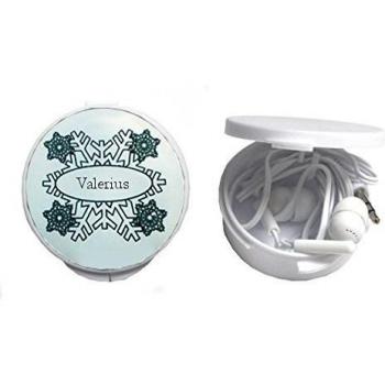 Auriculares in-ear en una caja personalizada con Valerius