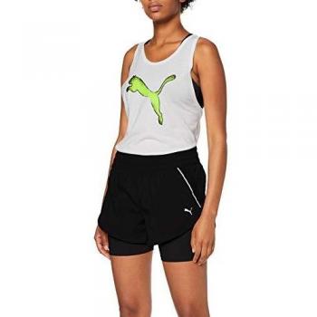PUMA Last Lap 2in1 Short Pantalones Cortos, Mujer, Black, L