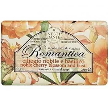 NESTI DANTE Romantica Noble Cherry Blossom And Basil Soap Mydlo Toaletowe Wisnia I Bazylia, 250 Gramo