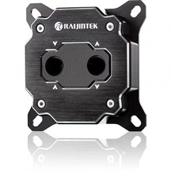 Disipador de CPU Raijintek Forkis Elite RBW - Refrigeración por Agua, Níquel y POM, Color Negro