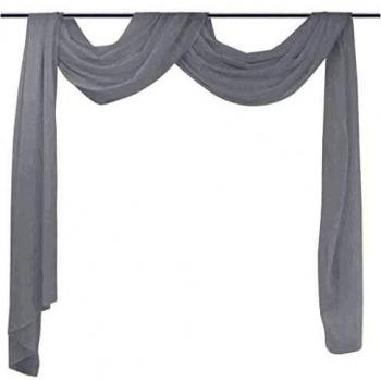 vidaXL Cortina de Gasa Transparente 140x600 cm Blanco Visillo Decoración Casa