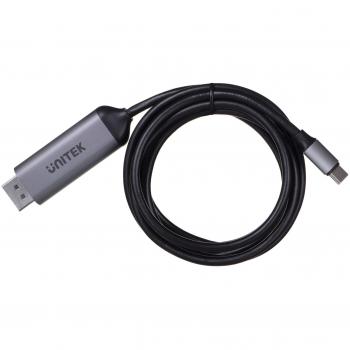Cable USB-C a DisplayPort Unitek V1423C 1,8 m - Adaptador USB-C a DisplayPort 1.4, resolución 8K a 60Hz, longitud de 1,8 metros