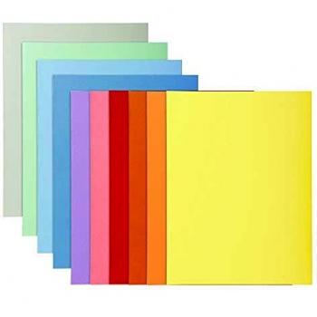 Exacompta 340000E - Lote de 100 Subcarpetas Super 180, Colores Surtidos