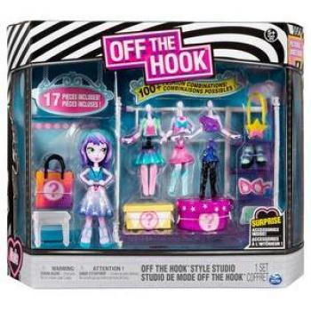 Muñecas Off the Hook Estudio - Muñecas Personalizables con Accesorios y Estante para Exhibir