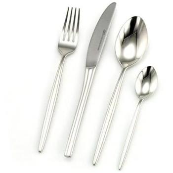 Cubertería Siena de 24 Piezas en Acero Inoxidable para 6 Servicios - Set Elegante y Apto para Lavavajillas