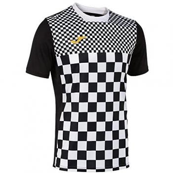 Camiseta de fútbol Joma Flag III manga corta hombre negro/blanco