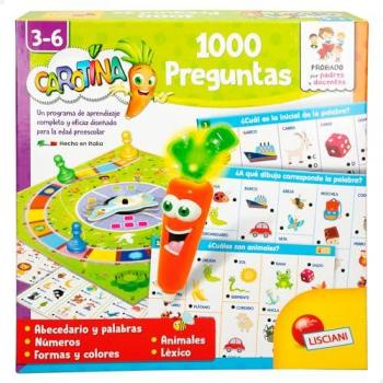 Juego educativo Carotina Lisciani 2 en 1 con bolígrafo parlante, 1.000 preguntas, 94 actividades, incluye 24 piezas, diseñado para niños a partir de 3 años