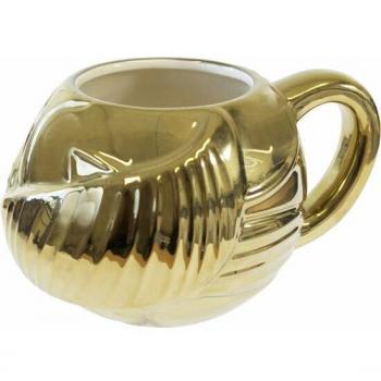 Taza 3D Snitch Harry Potter de Cerámica con 440ml de Capacidad