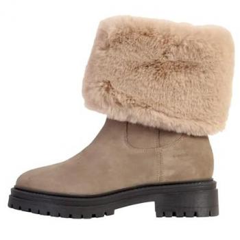 Geox Women's Stylish Ankle Boots D Iridea M, Beige/Taupe, Size 36