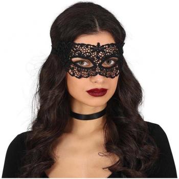 Antifaz Bordado Negro Elegante