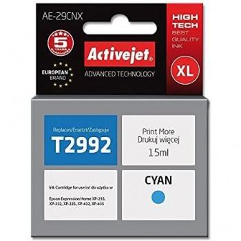 Cartuchos de Tinta Compatibles Activejet AE 29cnx para Epson Expression Home XP-235 XP-332 XP-335 XP-342 XP-432 XP-435 - Alto Rendimiento XL - Cian