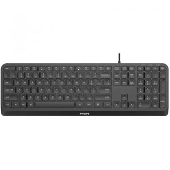 Philips 2000 series SPK6207B/26 - Teclado USB QWERTY Inglés Negro