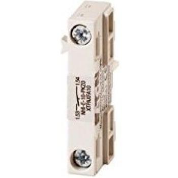 Eaton NHI-E-10-PKZ0 Auxiliary Contact Block 1 NO/0 NC, Recess Mount, 250 V DC, 2 A, Screw Connection