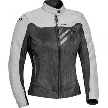 Chaqueta Textil de Moto para Mujer Ixon Orion Negra y Gris XS